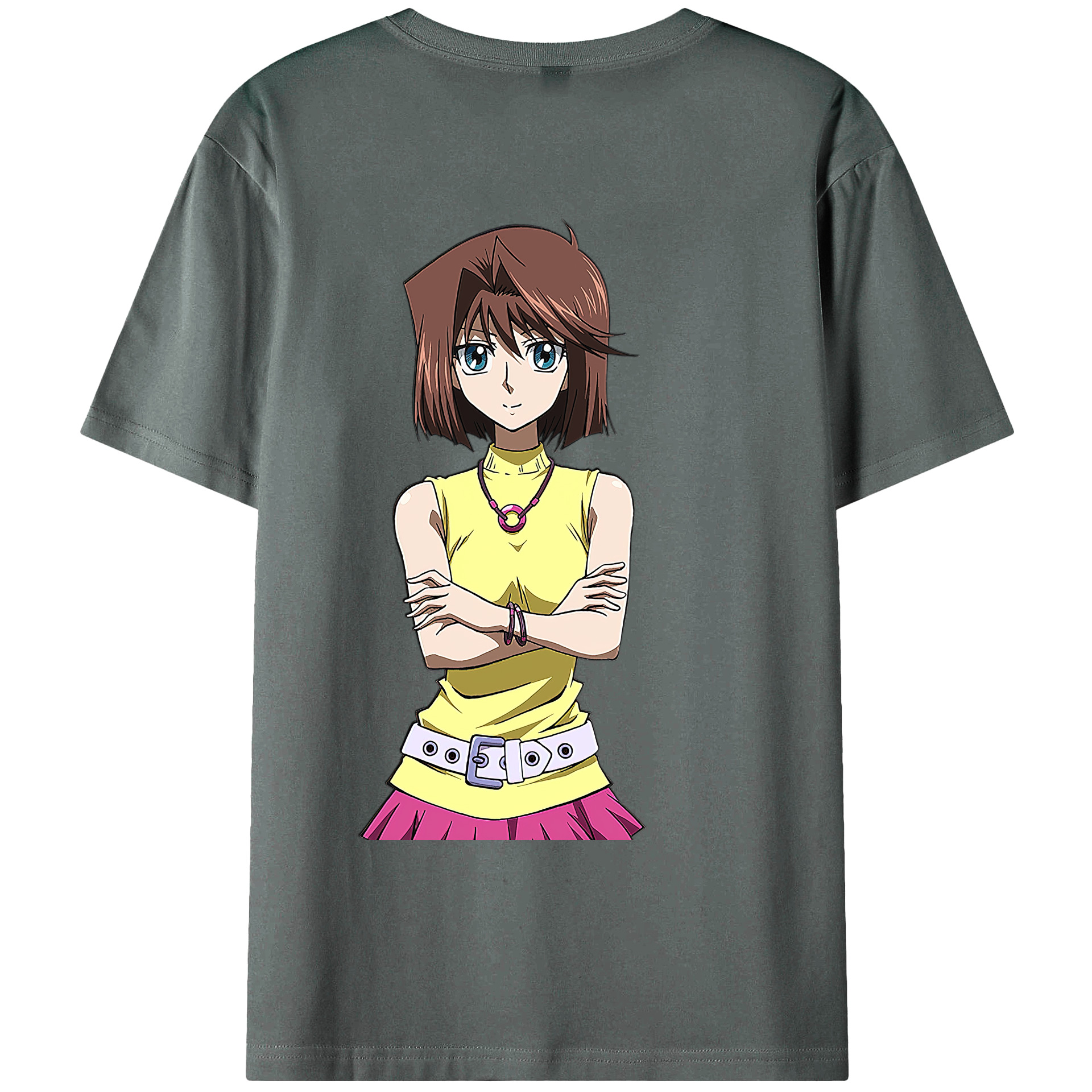 （画像用） 遊☆戯☆王 Yu-Gi-Oh! 綿100％ メンズ半袖Tシャツ（バックプリント） 通気性